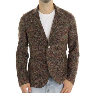 GIACCA SPIGATA MARRONE